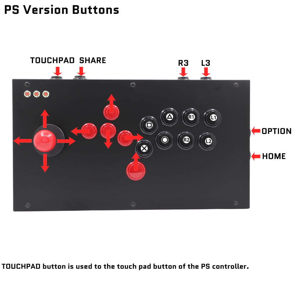 FightBox M3 Joystick and All Button Leverless Arcade Game Controller