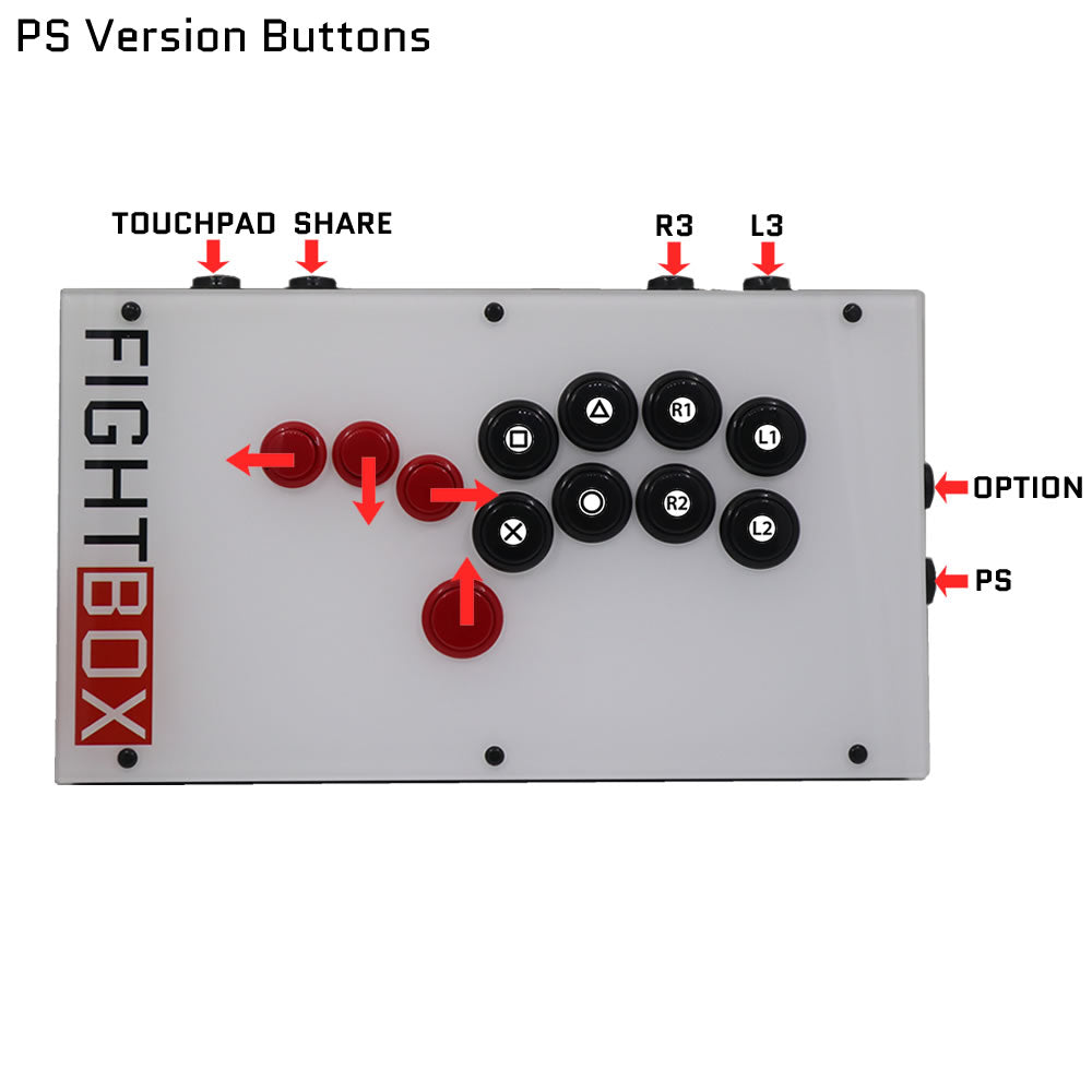 FightBox F9 All Button Leverless Arcade Game Controller for PC/PS/XBOX/SWITCH
