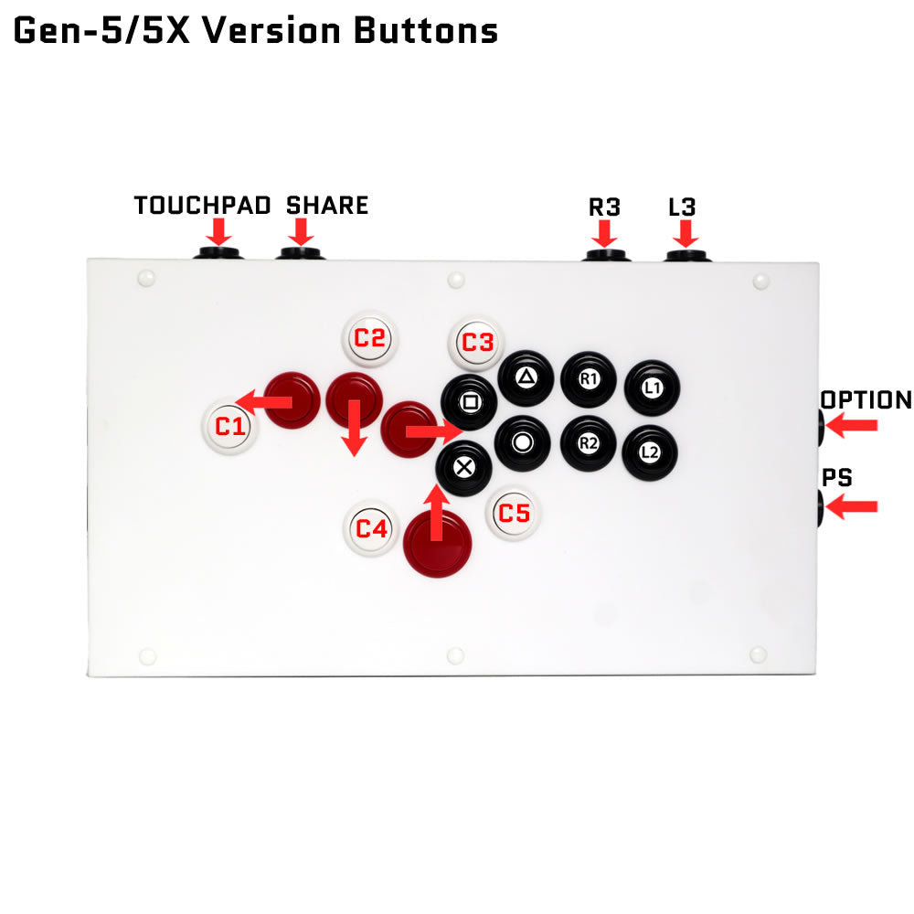 All Button Fighting Controller FightBox F-PRO All Button Leverless Arcade Game Controller for PC/PS/X ...