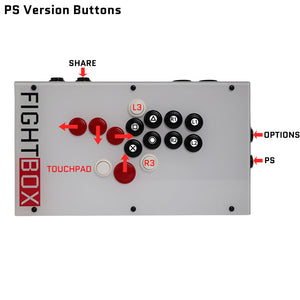 FightBox F10-EX All Button Leverless Arcade Game Controller for PC