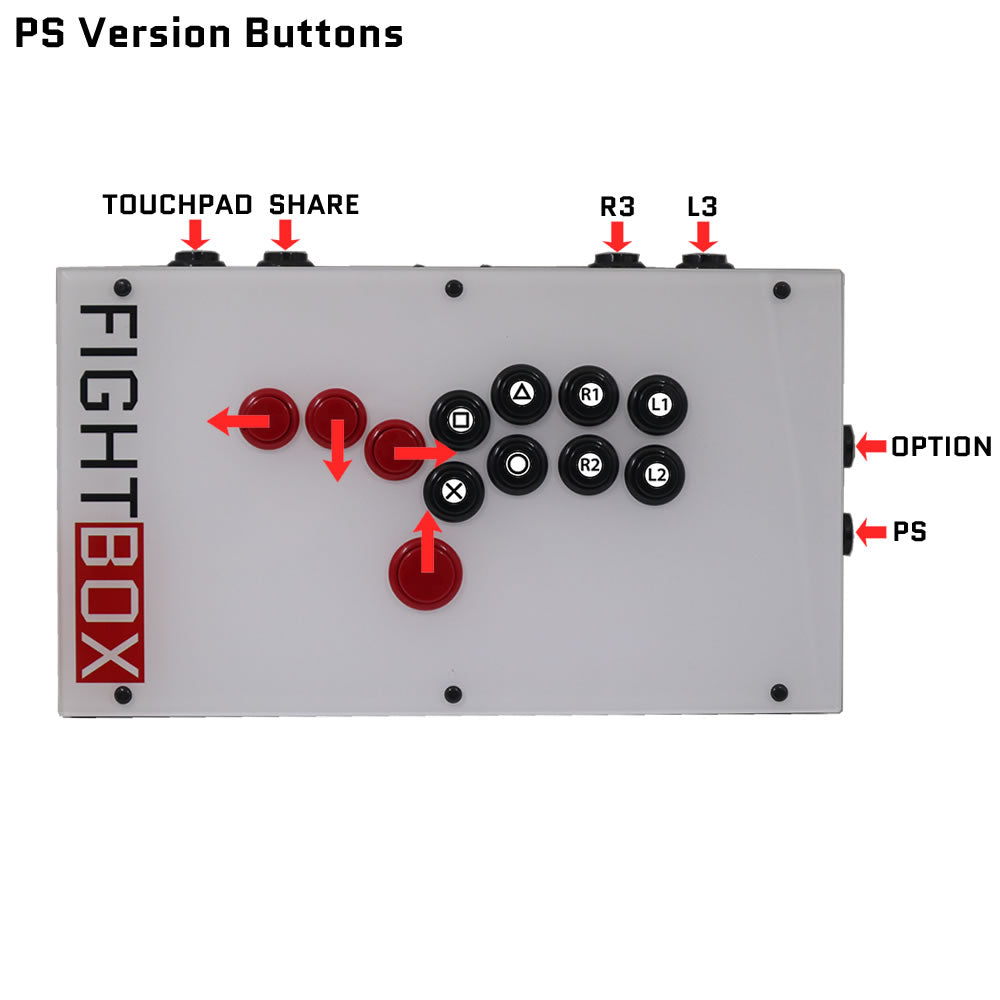 FightBox F1 All Button Leverless Arcade Game Controller for PC/PS/XBOX/SWITCH