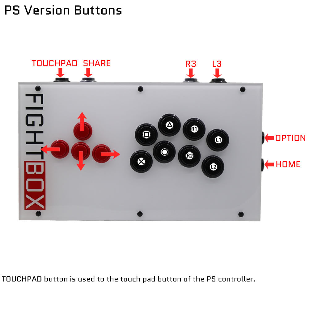 Fight Controller Buttons FightBox F2 All Button Leverless Arcade Game Controller – FightBoxArcade