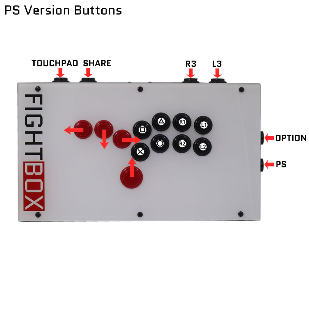 FightBox F-GEN-5X All Button Leverless Arcade Game Controller for Xbox Series X|S/PS5/Switch/PC