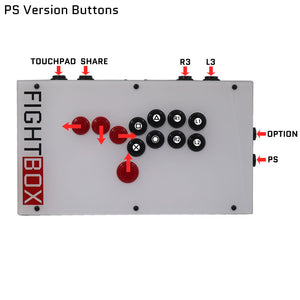 FightBox F-GEN-5X All Button Leverless Arcade Game Controller for Xbox Series X|S/PS5/Switch/PC