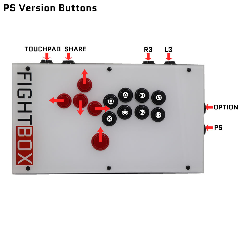 FightBox F4 All Button Leverless Arcade Game Controller for PC/PS/XBOX/SWITCH