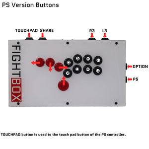 FightBox F-GEN-5X All Button Leverless Arcade Game Controller for Xbox Series X|S/PS5/Switch/PC