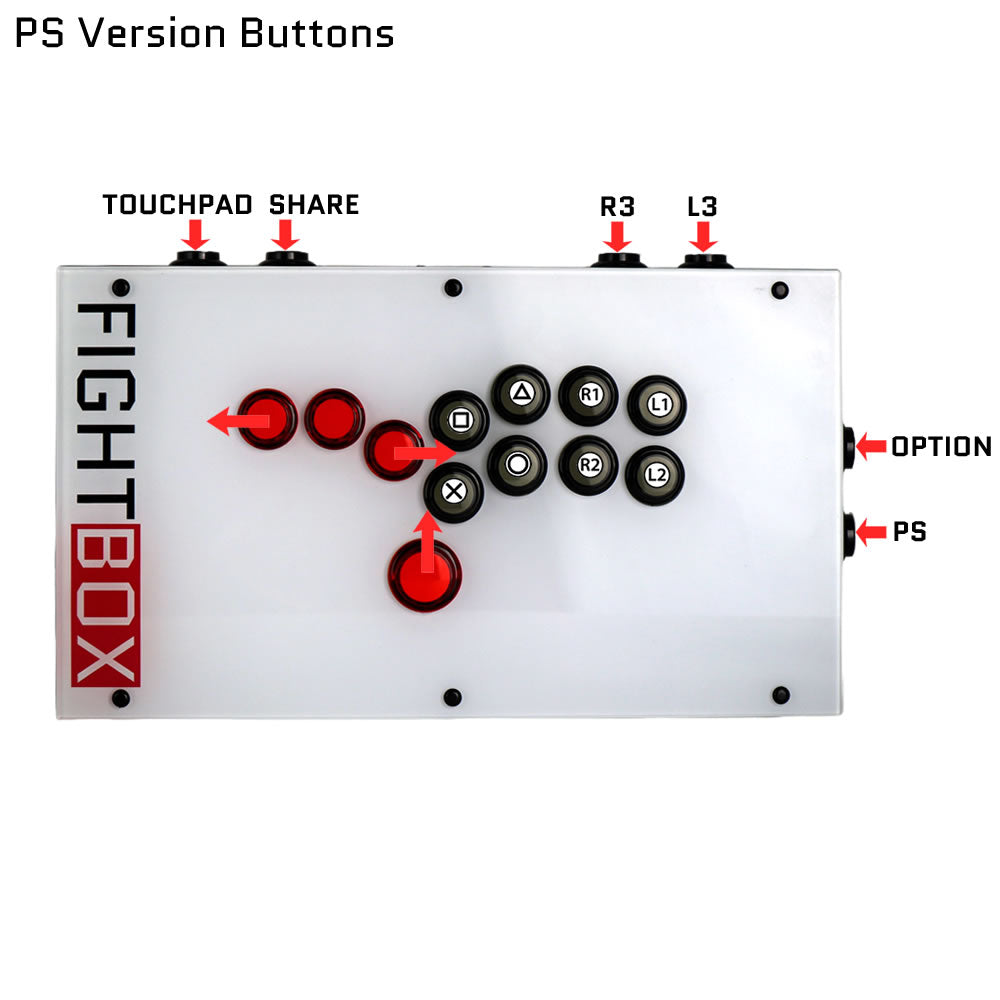 FightBox K1 Mechanical Keyboard Arcade Button All Button Leverless Arcade Game Controller for PC/PS/XBOX/SWITCH