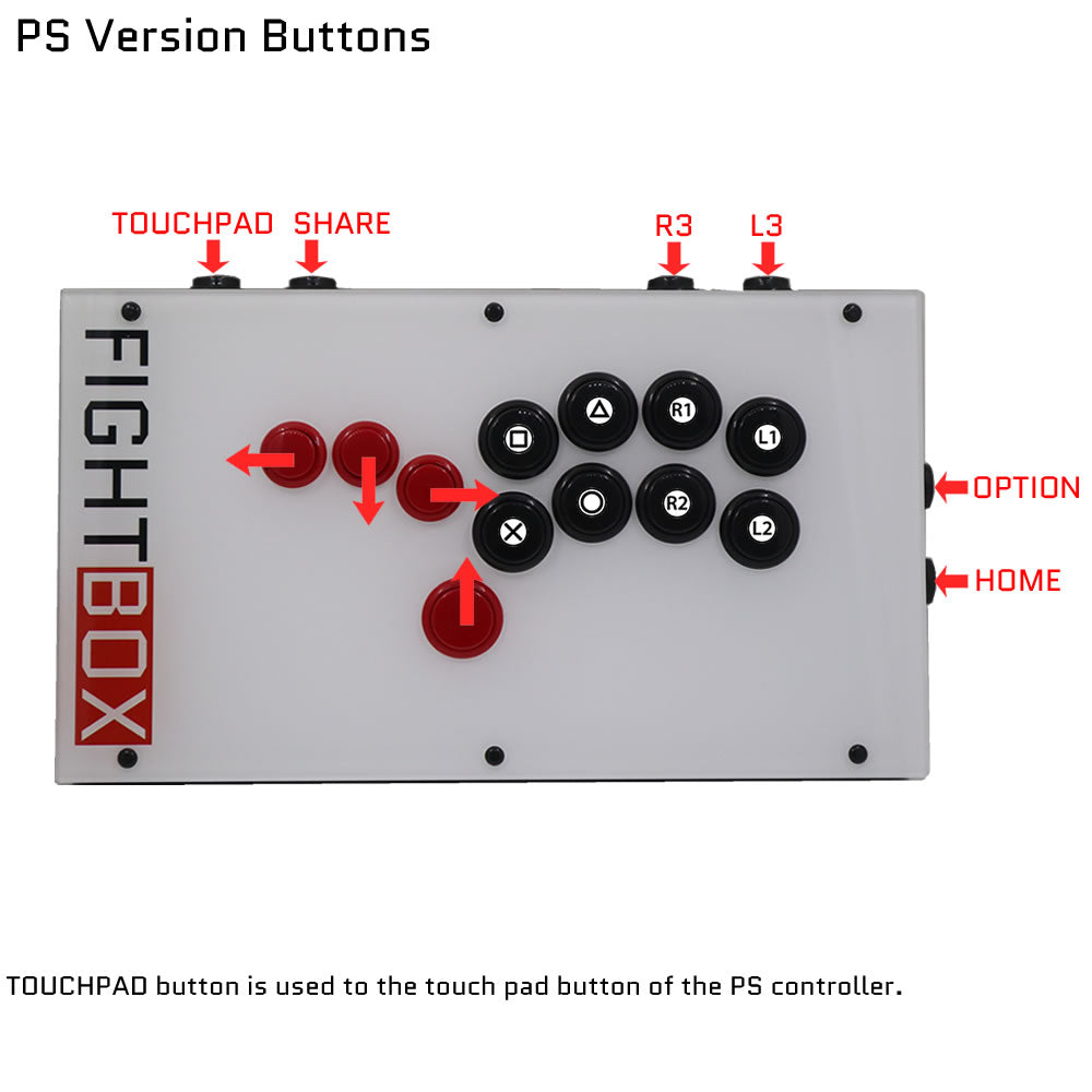 All Button Fighting Controller FightBox F9 All Button Leverless Arcade Game Controller for PC/PS/XBOX ...