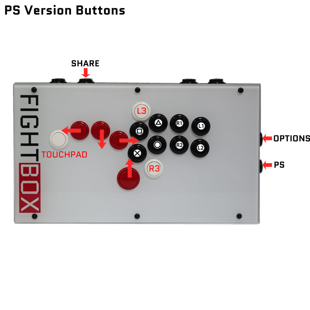 FightBox F10 All Button Leverless Arcade Game Controller for PC/PS/XBOX/SWITCH