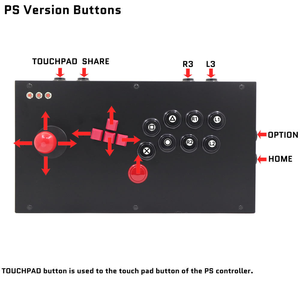 FightBox M7 Joystick and Keyboard Button Leverless Arcade Game Controller
