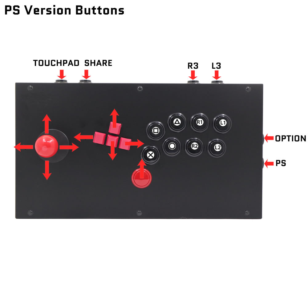 FightBox M7 Joystick and Keyboard Button Leverless Arcade Game Controller for PC/PS/XBOX/SWITCH