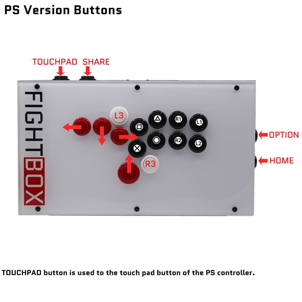 Fightbox FightBox F8 All Button Leverless Arcade Game Controller – FightBoxArcade