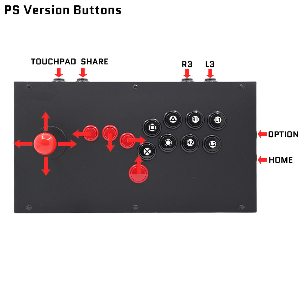 FightBox M1 Joystick and All Button Leverless Arcade Game Controller