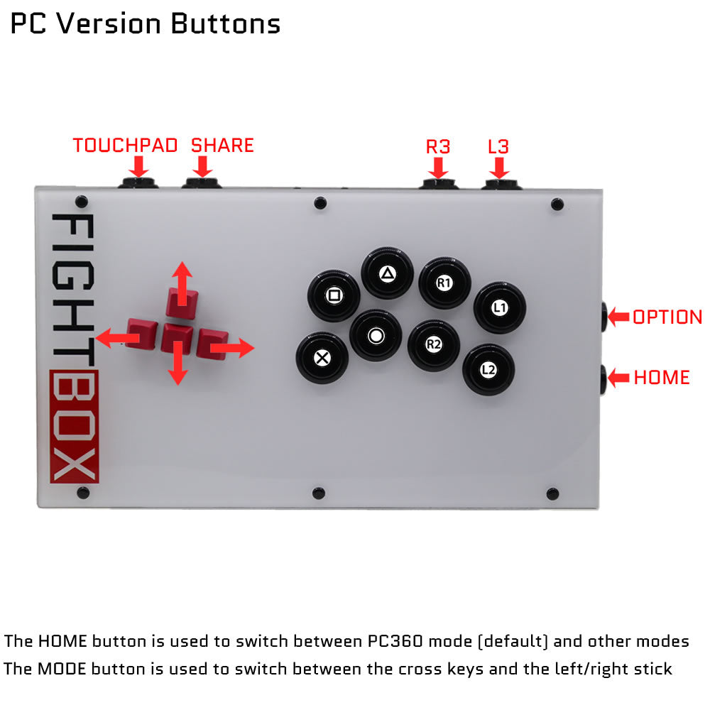 FightBox F6 Keyboard Button Leverless Arcade Game Controller ...