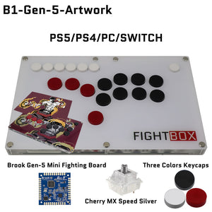 FightBox B1 All Button Leverless Arcade Game Controller for PC/PS