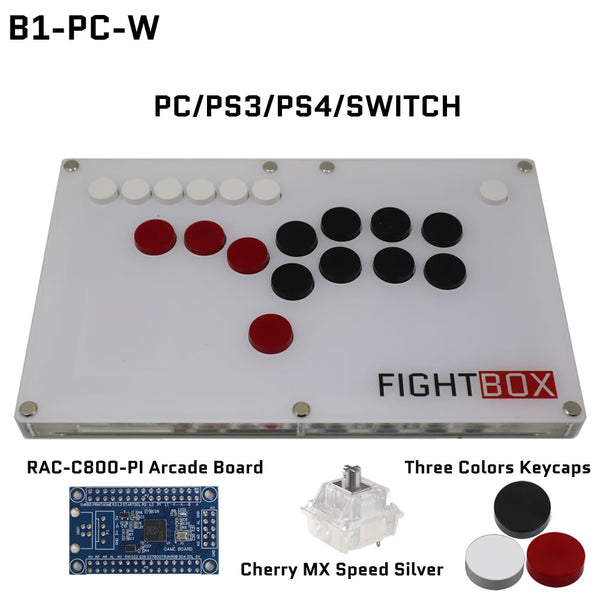 FightBox B1 All Button Leverless Arcade Game Controller for PC/PS