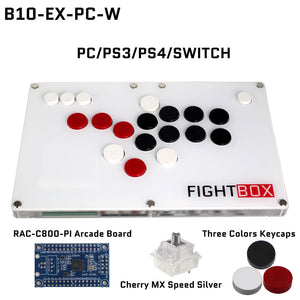 FightBox B10-EX All Button Leverless Arcade Game Controller for PC