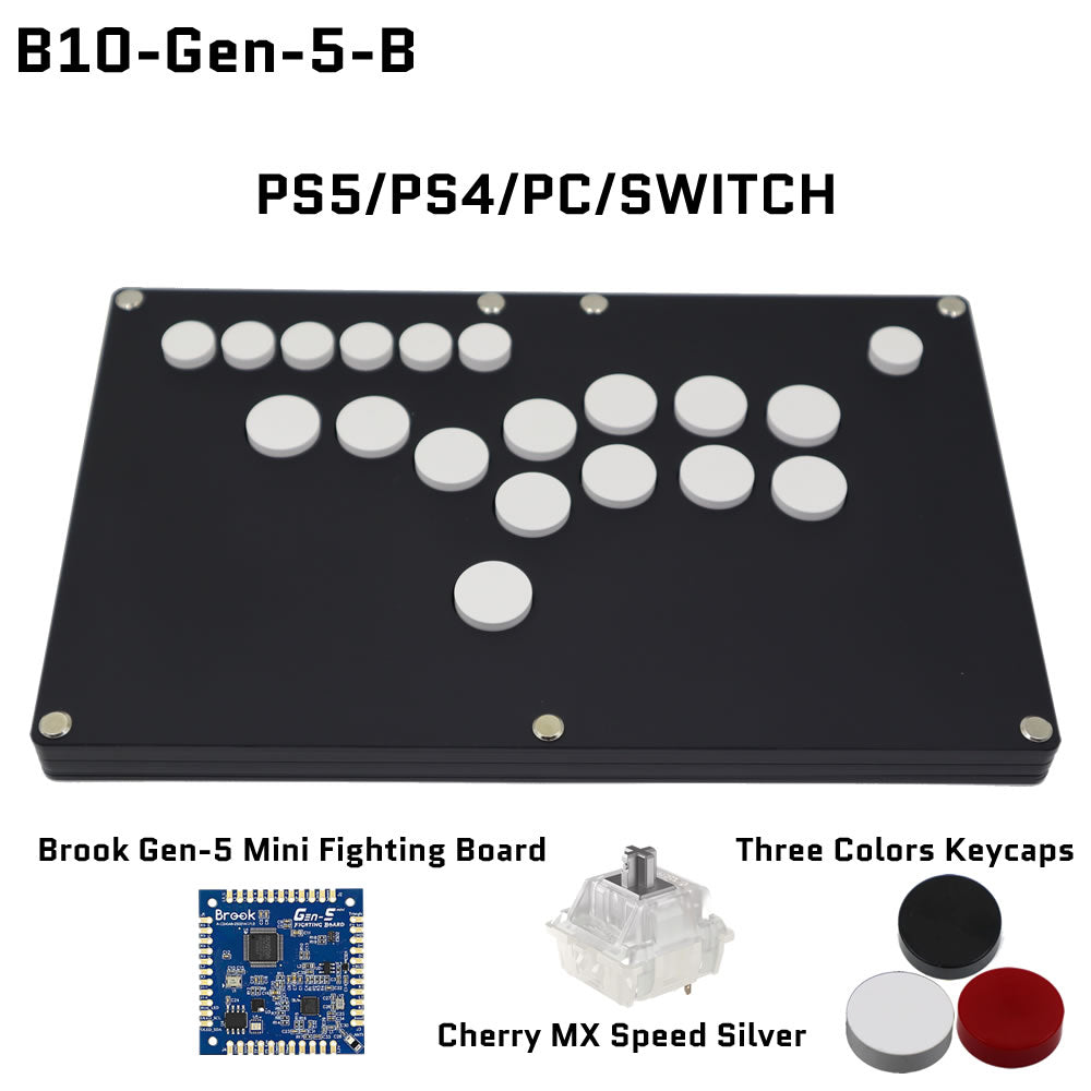 FightBox B10 All Button Leverless Arcade Game Controller for PC/PS/XBOX/SWITCH
