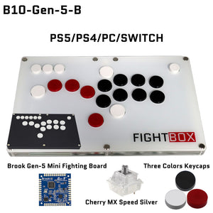 FightBox B10 All Button Leverless Arcade Game Controller for PC/PS 