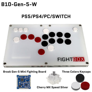FightBox B10 All Button Leverless Arcade Game Controller for PC/PS