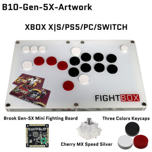 FightBox B10 All Button Leverless Arcade Game Controller for PC/PS