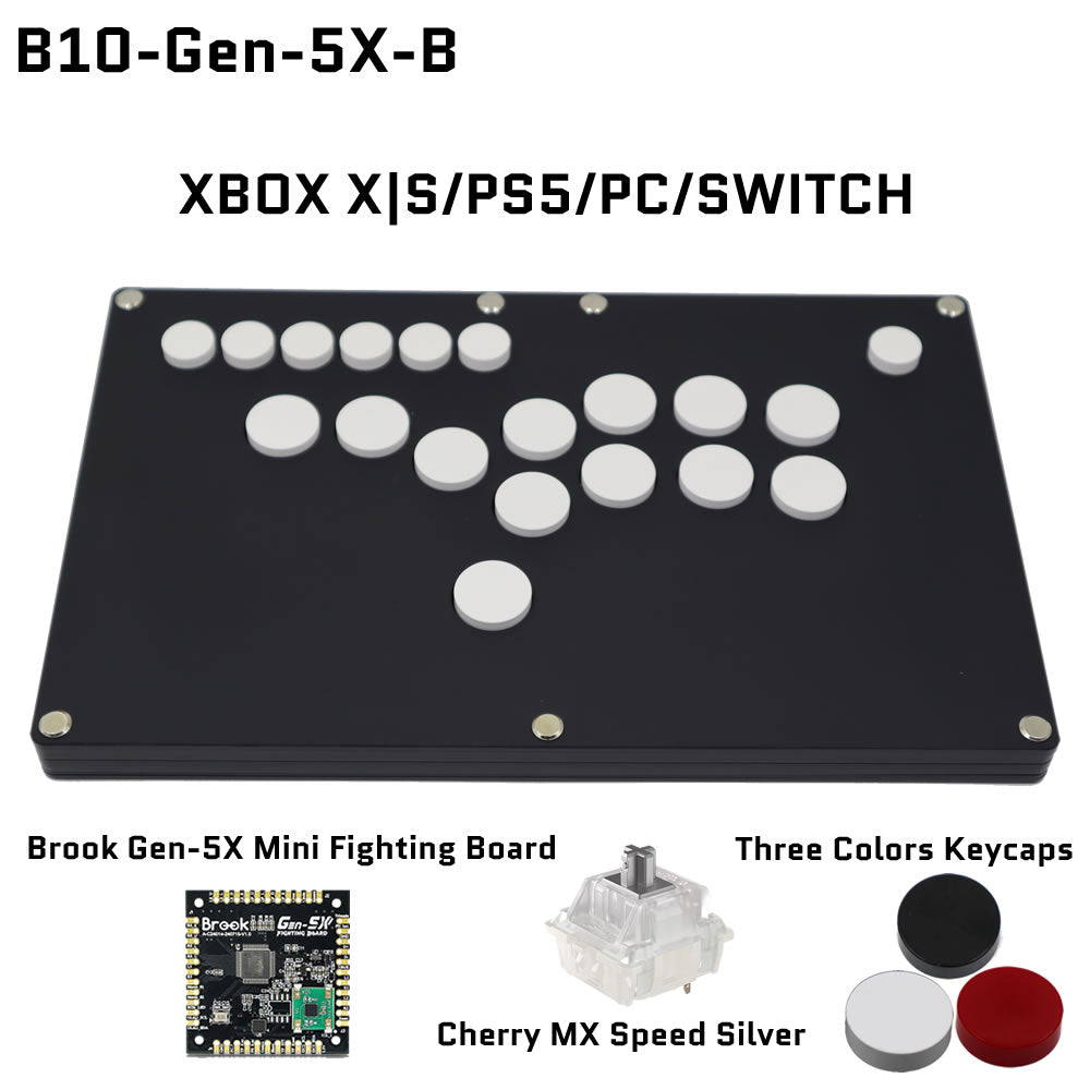 FightBox B10 All Button Leverless Arcade Game Controller for PC/PS/XBOX/SWITCH