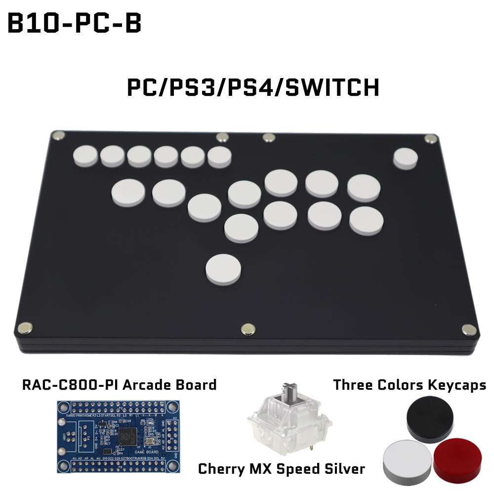 FightBox B10 All Button Leverless Arcade Game Controller for PC/PS/XBOX/SWITCH