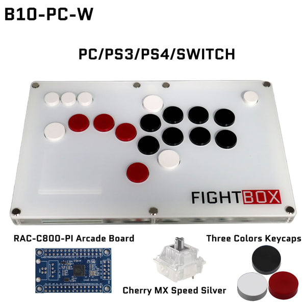 FightBox B10 All Button Leverless Arcade Game Controller for PC/PS