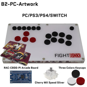 FightBox B2 All Button Leverless Arcade Game Controller for PC