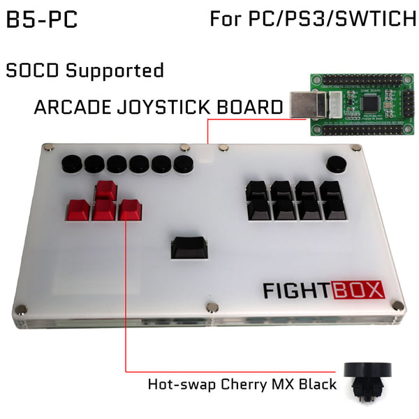 FightBox B5 All keyboard Leverless Game Controller For PC/SWITCH/PS3/P – FightBoxArcade FightBox B5 All keyboard Leverless Game Controller For PC/SWITCH/PS3/P – FightBoxArcade