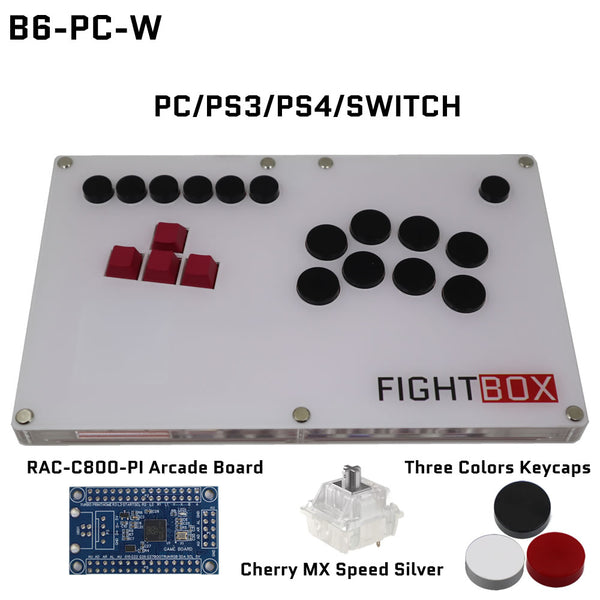 FightBox PC用 FightBox B6 Keyboard Button Leverless Arcade Game Controller for