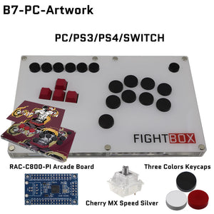 FightBox B7 Keyboard Button Leverless Arcade Game Controller for