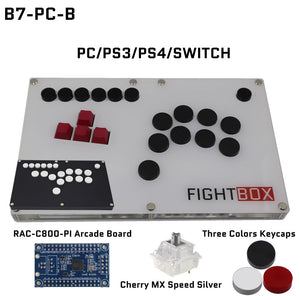 FightBox B7 Keyboard Button Leverless Arcade Game Controller for