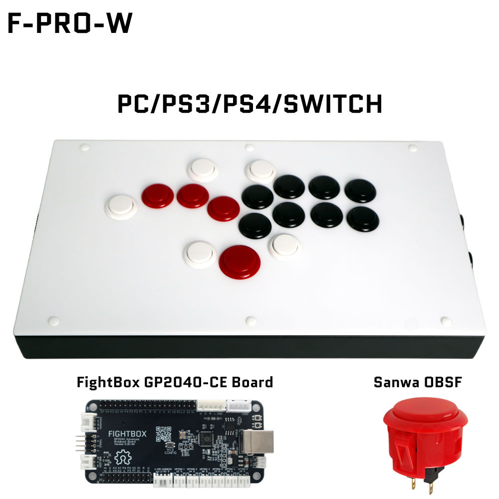 ファイトボックスF-PRO レバーレスアケコン FightBox F-PRO All Button Leverless Arcade Game Controller for PC