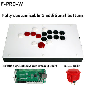 FightBox F-PRO All Button Leverless Arcade Game Controller for PC/PS/SWITCH