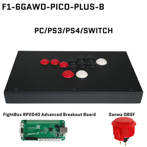 FightBox F1-6GAWD All Button Leverless Arcade Game Controller