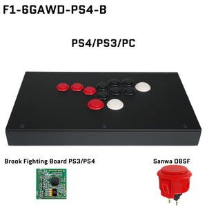 FightBox F1-6GAWD All Button Leverless Arcade Game Controller