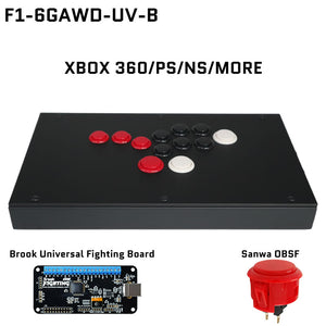 FightBox F1-6GAWD All Button Leverless Arcade Game Controller