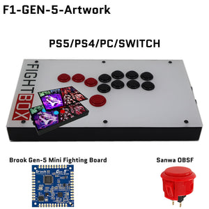 FightBox F-GEN-5 All Button Leverless Arcade Game Controller for