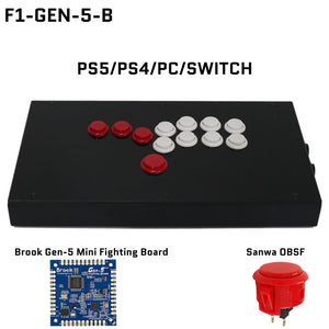 FightBox F-GEN-5 All Button Leverless Arcade Game Controller for PS5/PS4/PC/SWITCH