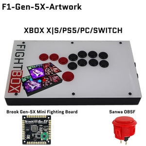 FightBox F1-PC-BLACK レバーレスコントローラー FightBox F1 All Button Leverless Arcade Game Controller for PC/PS