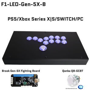 FightBox F1-LED All Button Leverless Arcade Game Controller