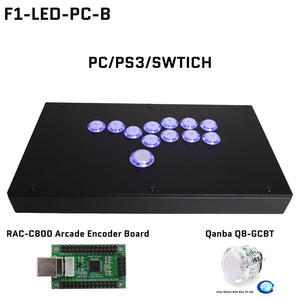 FightBox F1-LED All Button Leverless Arcade Game Controller