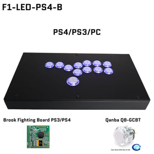 FightBox F1-LED All Button Leverless Arcade Game Controller