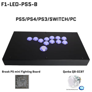 FightBox F1-LED All Button Leverless Arcade Game Controller