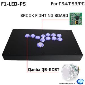 FightBox F1-LED All Button Leverless Arcade Game Controller for PC/PS/XBOX/SWITCH