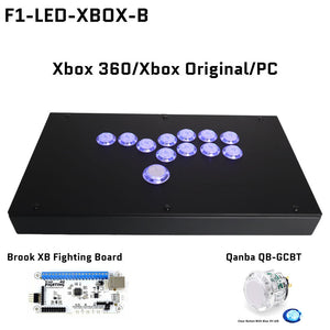 FightBox F1-LED All Button Leverless Arcade Game Controller