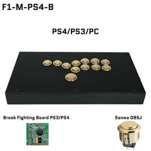 FightBox F1-Metallic All Button Leverless Arcade Game Controller