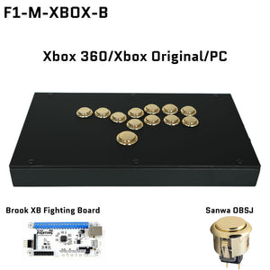 FightBox F1-Metallic All Button Leverless Arcade Game Controller