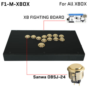 FightBox F1-Metallic All Button Leverless Arcade Game Controller for PC/PS/XBOX/SWITCH